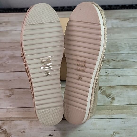 NEW Patrizia by Spring Step Austral Gold Metallic Espadrilles Shoes 38‎ US 7.5-8 - Picture 5 of 10